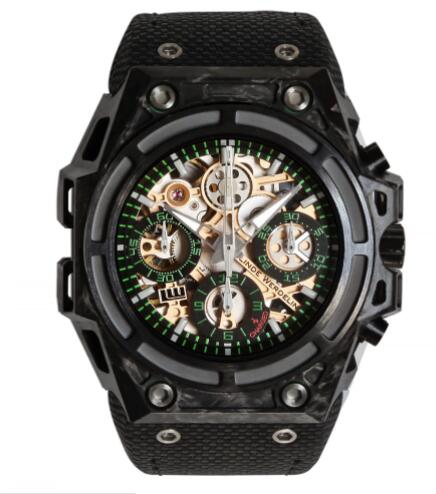 Linde Werdelin Replica SPIDOSPEED CARBON GREEN – 3D MOVEMENT Watch